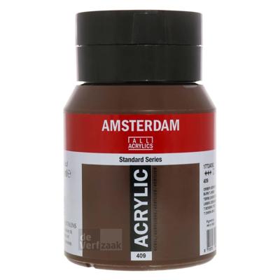 Royal Talens Amsterdam Acrylverf 500 ml - Omber Gebrand 409