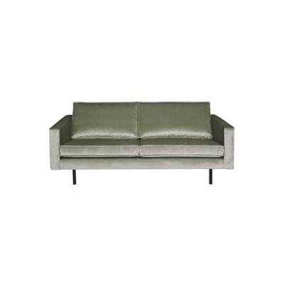 WOOOD 2,5-zits Bank 'Rodeo' Velvet, kleur Khaki