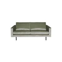 WOOOD 2,5-zits Bank 'Rodeo' Velvet, kleur Khaki - thumbnail