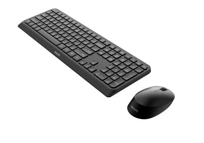 Toetsenbord en muis Philips SPT6307B/16 Zwart QWERTY