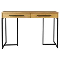 Dutchbone Sidetable 'Class' Eikenhout, 120cm, kleur Naturel - thumbnail
