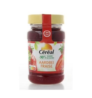 Cereal Fruitbeleg aardbei suikervrij 270 Gram
