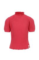 LOOXS Little Zomer top meisjes s/s fancy kraag - Punch rood - thumbnail