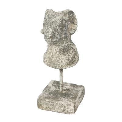 Countryfield beeld op voet ram nelli grijs 25 cm | 8 stuks