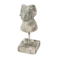 Countryfield beeld op voet ram nelli grijs 25 cm | 8 stuks - thumbnail