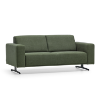 2,5-Zitsbank Sevilla Donkergroen Stof - thumbnail