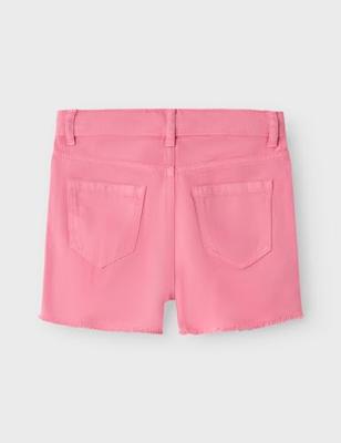Name it zomer short meisjes - paars - NkfRose - mom fit