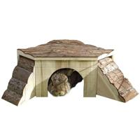 Miniatuurhuis Kerbl Knaagdieren 37 x 37 x 16 cm Bruin Hout - thumbnail