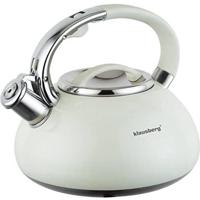 Klausberg KB-7076 - fluitketel - 3L - rvs - alle warmtebronnen - Wit - thumbnail