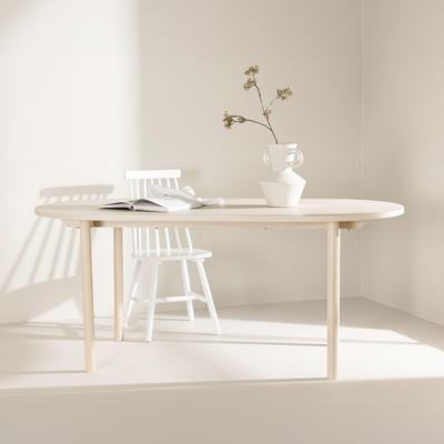 Nohr Ovale Eettafel 'Brandee' 180 x 90cm, kleur Whitewash