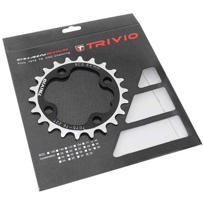 Trivio - mtb kettingblad 22t. 9/10 speed 64 bcd 4-arm Trivio - mtb kettingblad 22t. 9/10 speed 64 bcd 4-arm