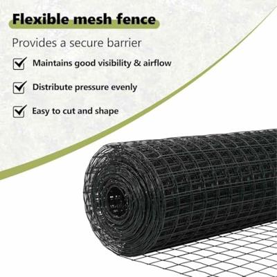 VidaXL Hek met paal grijs 0,8 x 10 m staal en pvc