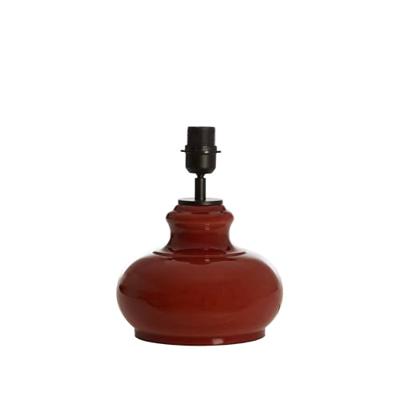 Light & Living Tafellamp 'Verde' Glas, 29cm, kleur Bruin (excl. kap)