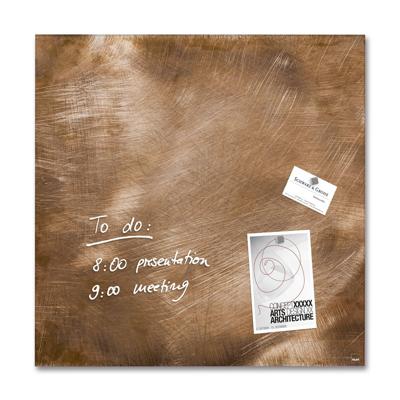 Sigel SI-GL263 Glasmagneetbord Artverum 480x480x15mm Brons