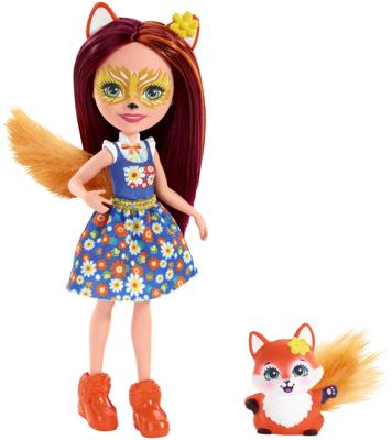 Mattel Enchantimals tienerpop Felicity Fox & Flick 15 cm Mattel Enchantimals tienerpop Felicity Fox & Flick 15 cm