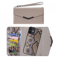 Mobilize 2in1 Elegant Magnet Clutch Apple iPhone 12/12 Pro Beige Snake - thumbnail