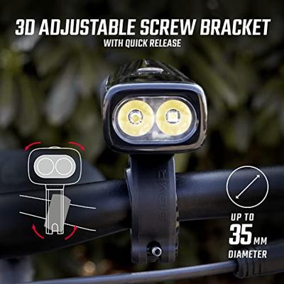 Sigma koplamp buster 1100 led schroefhouder -li-ion accu usb - thumbnail