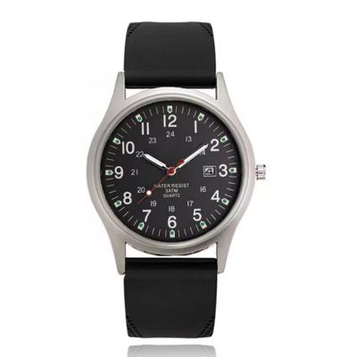 Klassiek zwart herenhorloge met datumweergave - Waterbestendig quartz uurwerk