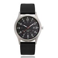 Klassiek zwart herenhorloge met datumweergave - Waterbestendig quartz uurwerk - thumbnail