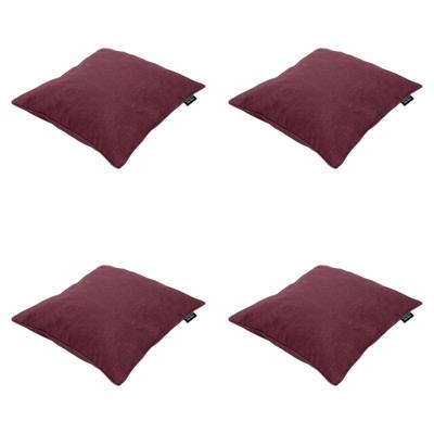 Sierkussen 50x50 Bordeaux eco-natuur buitenafwerking (4 stuks) Madison - Madison