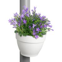 Elho Vibia campana regenpijpbakje 22cm Wit - thumbnail