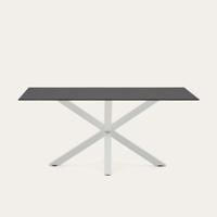 Kave Home Eettafel 'Argo' Glas, 160 x 90cm, kleur Zwart - thumbnail