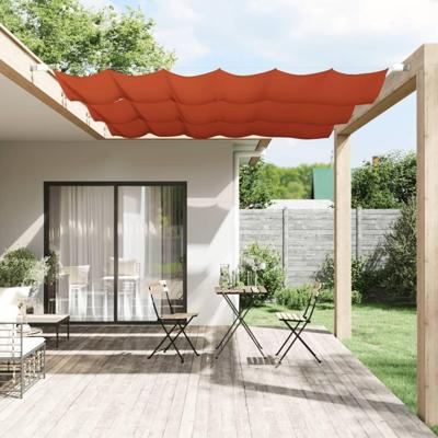 VidaXL Luifel verticaal 60x360 cm oxford stof terracottakleurig