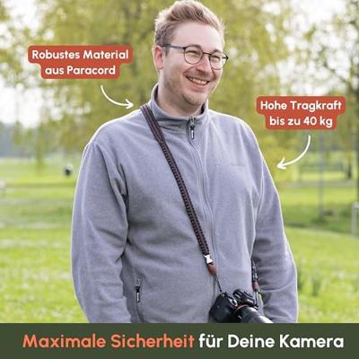 C-Rope Traveler camera strap Dark Coffee, 100cm Paracord