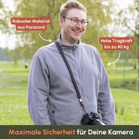 C-Rope Traveler camera strap Dark Coffee, 100cm Paracord - thumbnail