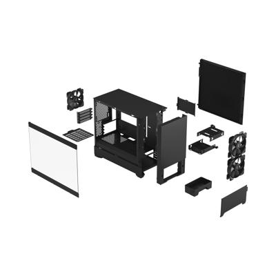 Fractal Design Pop Mini Silent Black TG Clear Tint - thumbnail