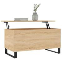 Salontafel 90x44,5x45 cm bewerkt hout sonoma eikenkleurig - thumbnail