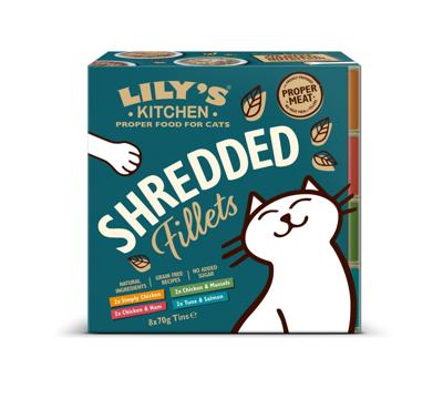 LILY'S KITCHEN SHREDDED FILLETS MULTIPACK 8X70 GR