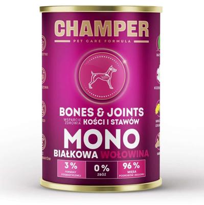 CHAMPER Bones & Joints Beef - natvoer voor honden - 400g