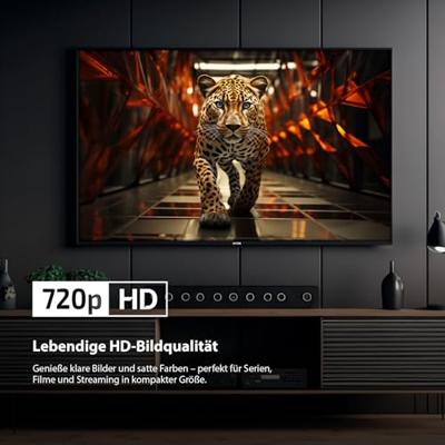 Dyon Ultimax 32H-TI-W LED-TV 80 cm 32 inch Energielabel F (A - G) DVB-C, DVB-S2, DVB-T, DVB-T2, HD ready, Smart TV, WiFi Zwart