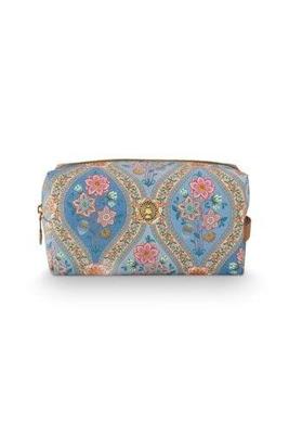 Pip Studio Pip Studio Coco Cosmetic Bag Medium Ornamento Blue 21.5x10x10.5cm