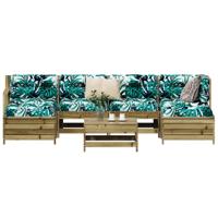 7-delige Loungeset geïmpregneerd grenenhout - thumbnail