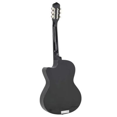VidaXL Gitaar cutaway met equalizer 6 snaren western klassiek zwart