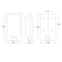 Steinel AUSSENLEUCHTE L 22 S EDELSTAHL 009816 Buitenlamp met bewegingsmelder (wand) LED E27 60 W RVS - thumbnail