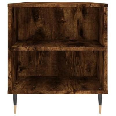 Salontafel 102x44,5x50 cm bewerkt hout gerookt eikenkleurig