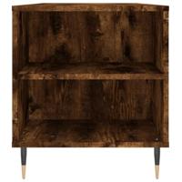 Salontafel 102x44,5x50 cm bewerkt hout gerookt eikenkleurig - thumbnail