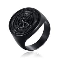 Ring voor Mannen van Mendes Jewelry - Compas Black-17mm - thumbnail
