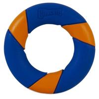 Chuckit! piepende rubberen ring voor honden met piepfunctie, zigzag- en hopspel, interactief apporteren - thumbnail