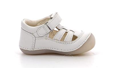 Leren baby sandalen Sushy Originel Softers KICKERS® wit