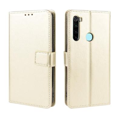 Voor Xiaomi Redmi Note 8 retro Crazy Horse textuur horizontale Flip leergeval met houder & kaartsleuven & fotolijstjes (goud) Voor Xiaomi Redmi Note 8 retro Crazy Horse textuur horizontale Flip leergeval met houder & kaartsleuven & fotolijstjes (goud)
