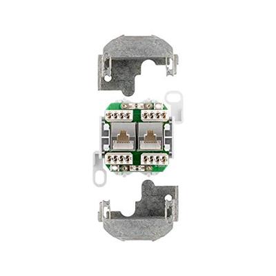 RJ45 Wandcontactdoos Opbouw - 2x RJ45 - CAT-5e - Afgeschermd - Incl. Afdekraam - Netwerkdoos - 10 Gigabit - Wit RJ45 Wandcontactdoos Opbouw - 2x RJ45 - CAT-5e - Afgeschermd - Incl. Afdekraam - Netwerkdoos - 10 Gigabit - Wit