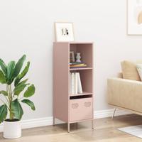 Hoge kast 35x39x103,5 cm staal roze - thumbnail