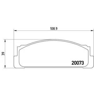 Remblokken set P23003
