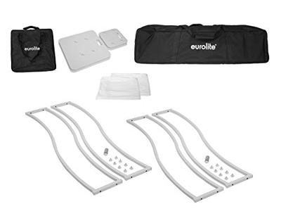 EUROLITE 2x Stage Stand 150cm curved incl. Cover and Bag, white - thumbnail