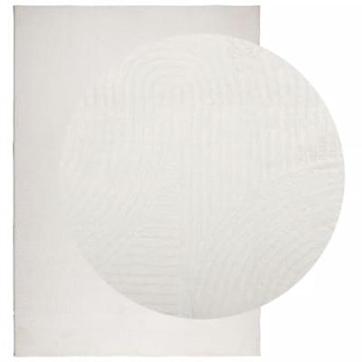 VidaXL Vloerkleed iza laagpolig scandinavisch 140x200 cm crèmekleurig