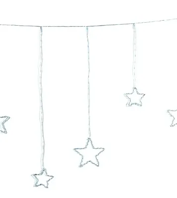 Anna's Collection LED gordijnverlichting ster 364 lampjes 2m x 80cm, classic warm